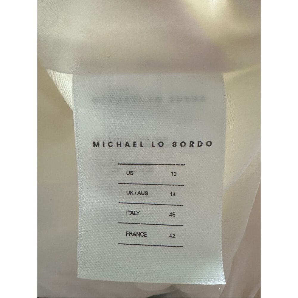 MICHAEL LO SORDO Alexandra silk-satin gown Size US10 $1,190 - Picture 12 of 14